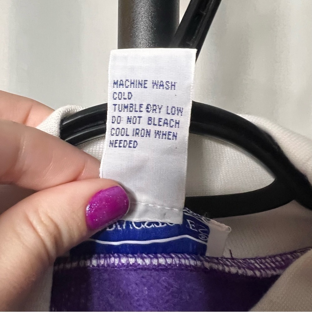 Vintage Purple and White Metallic Labrador Dog Sweater Medium - Picture 7 of 7